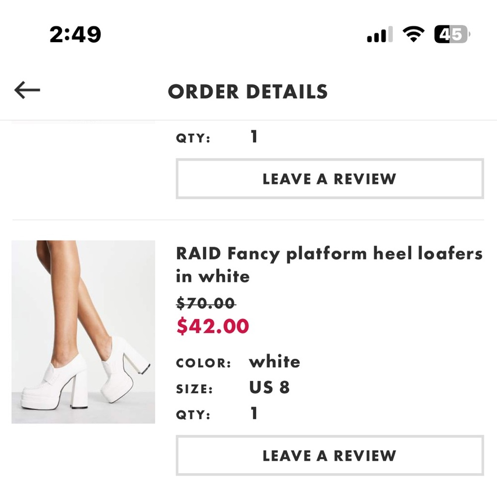 Chic White Platform Heels
